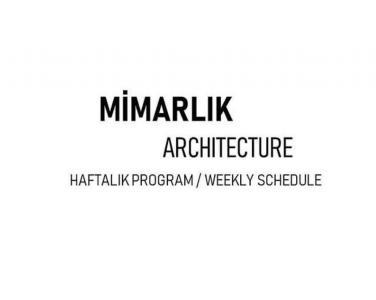 mimarlık haftalık program